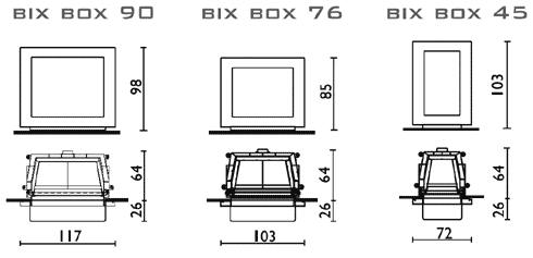 Edilkamin obostavba krbovej vložky - BIX-BOX